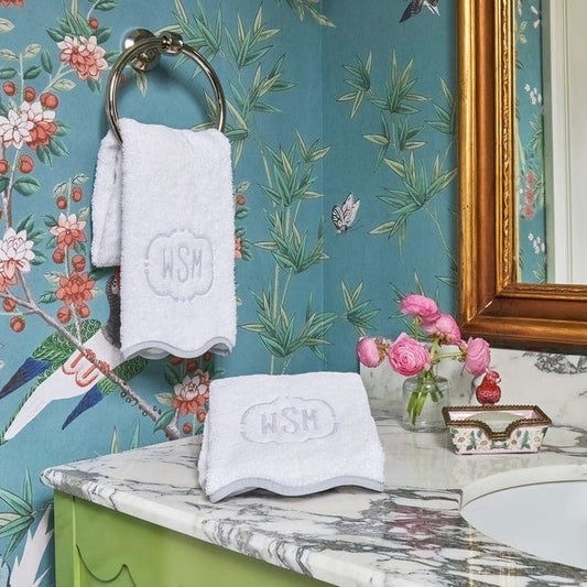 Scallop Hand Towels (pair)
