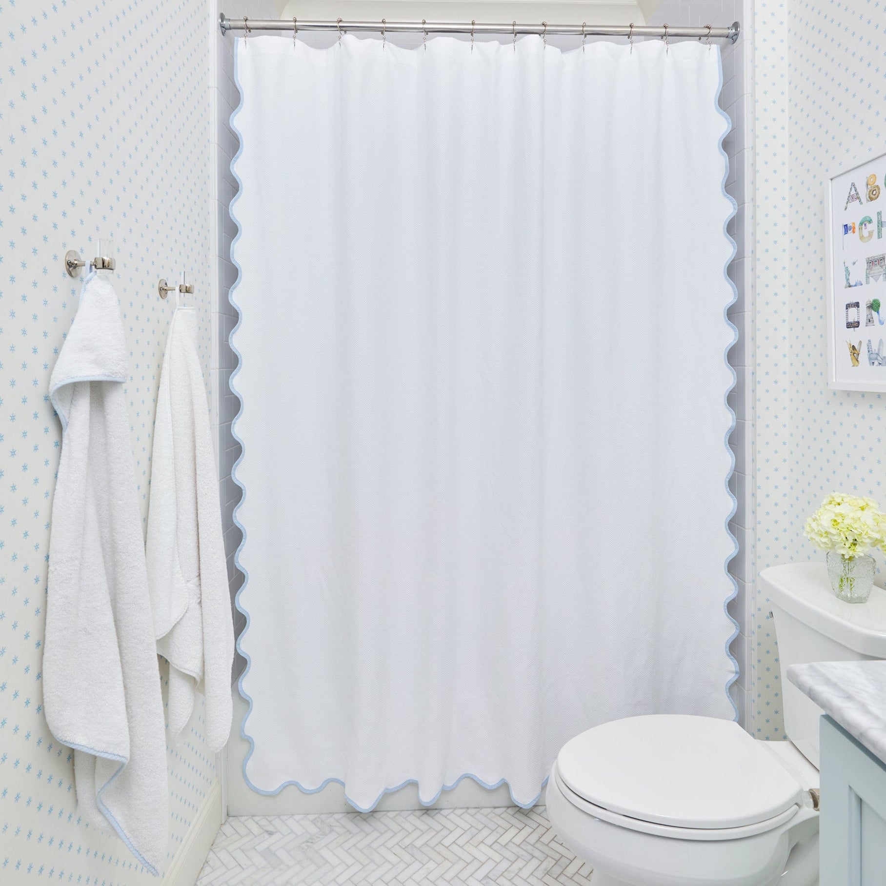 Weezie Cotton Shower Curtain Weezie Cotton Shower Curtain