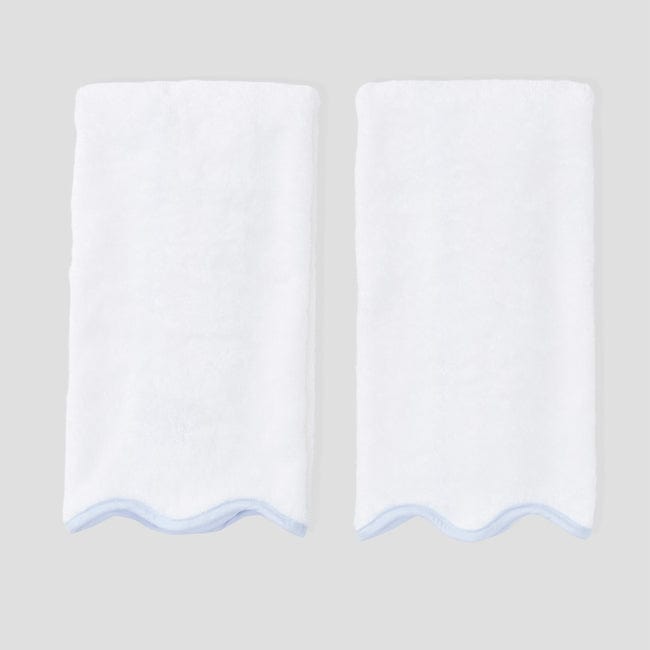 Scallop Bath Hand Towels (pair)