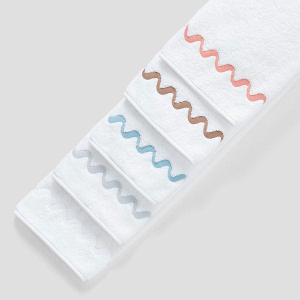 Wave Embroidered Bath Towel